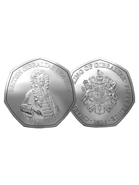 2024 320th Anniversary of Gibraltar 50p Coin