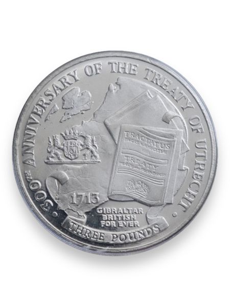 £3 Uncirculated Treaty Of Utrecht