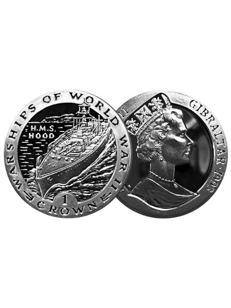 Silver Proof Warships of World War II - H.M.S. Hood