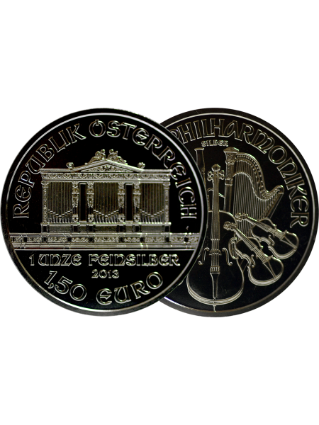 €1.50 Fine Silver Austrian Philharmonic 