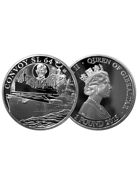 Fine Silver £1Convoy SL64 - Gairsoppa Survivor