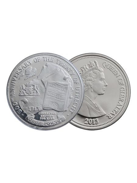 £3 Uncirculated Treaty Of Utrecht