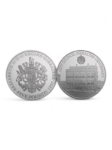 2021 BU £5 City Council Gibraltar Centenary