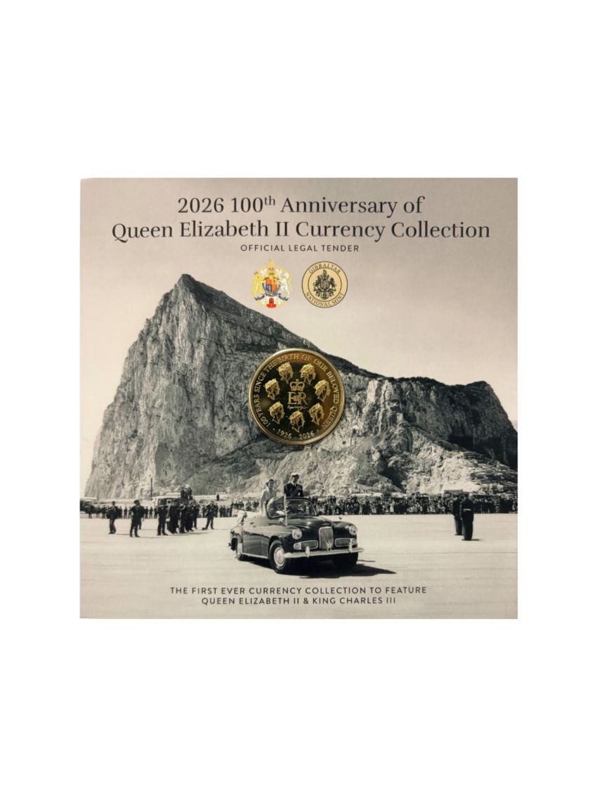 2026 Limited Edition Gibraltar Currency Coin Collection - 100th Anniversary of Queen Elizabeth II