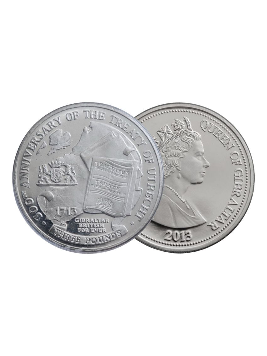 £3 Uncirculated Treaty Of Utrecht