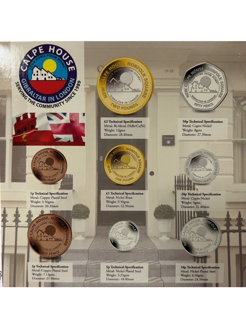 2018 Limited Edition Gibraltar Currency Coin Collection - Calpe House