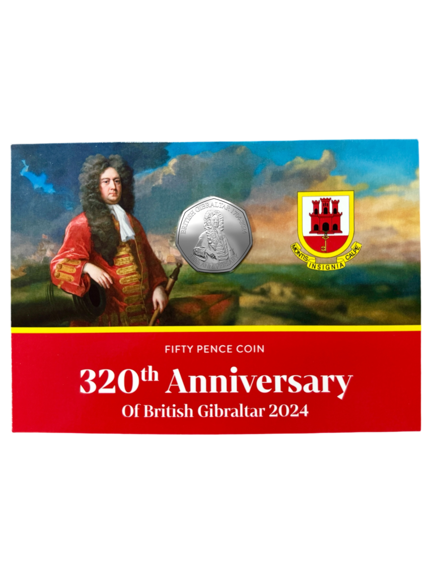 2024 50p BU 320th Anniversary of Gibraltar Limited Edition Presentation Pack