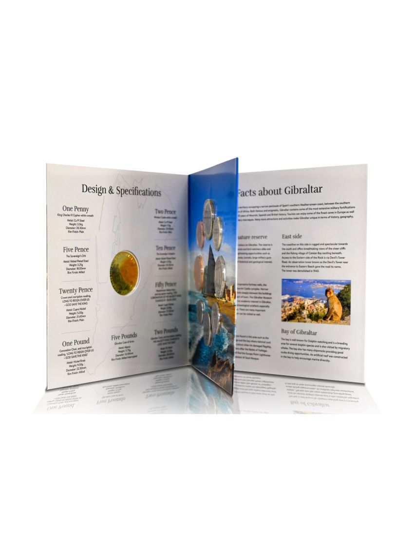 2023 Limited Edition Gibraltar Currency Coin Collection - King Charles III Coronation