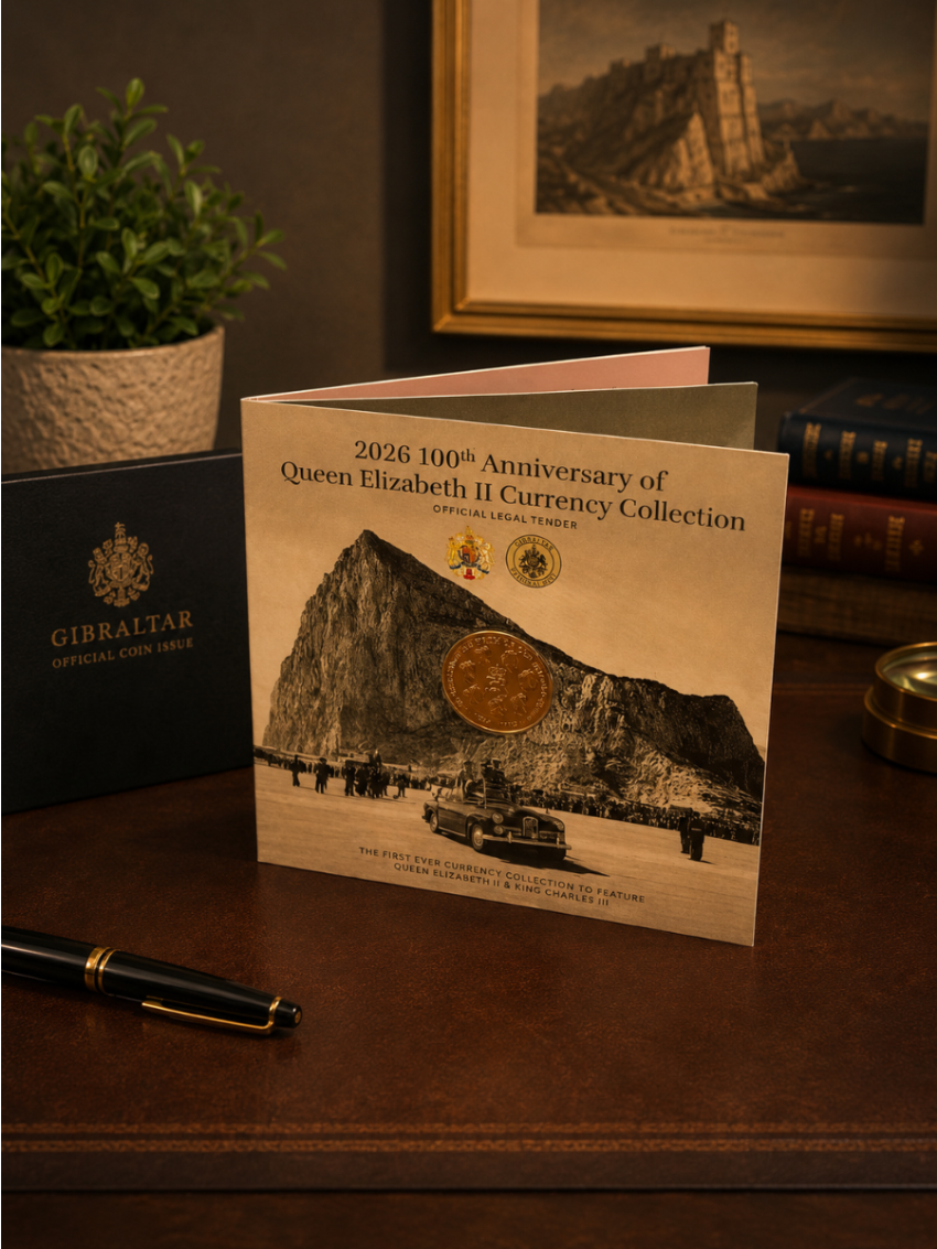 2026 Limited Edition Gibraltar Currency Coin Collection - 100th Anniversary of Queen Elizabeth II