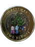 Limited Edition 2023 BU £2 Christmas Tree Coloured Coin & Card